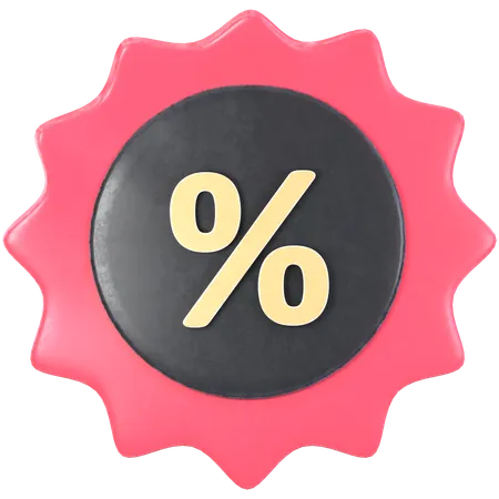 Discount Sticker  3D Icon