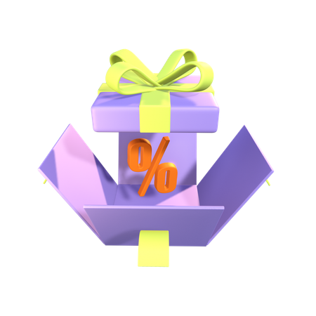 Discount Surprise  3D Icon