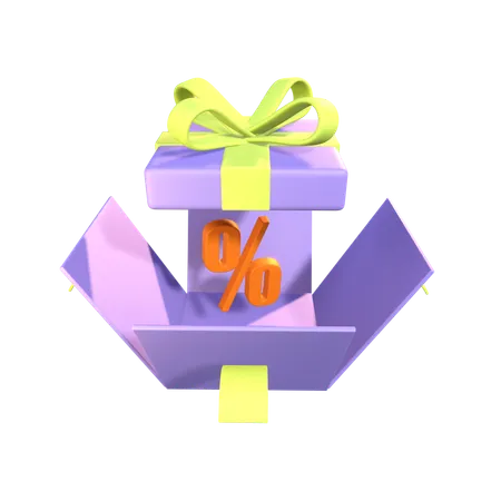 Discount Surprise  3D Icon