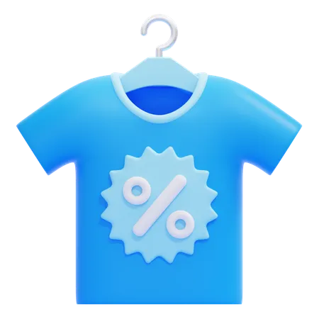 Discount T-shirt  3D Icon