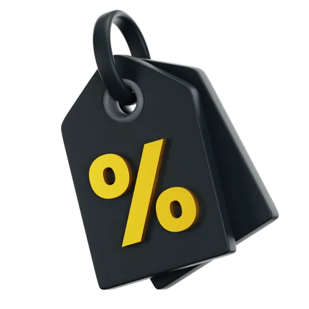 Discount And Promotion Offer Tag 3 D Icon Sale And Retail Commercial Concept 3D Icon