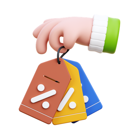 Discount Tag  3D Icon