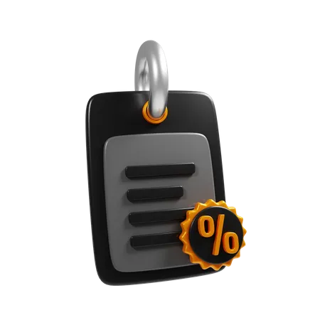 Discount Tag  3D Icon