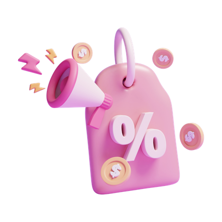 Discount Tag  3D Icon