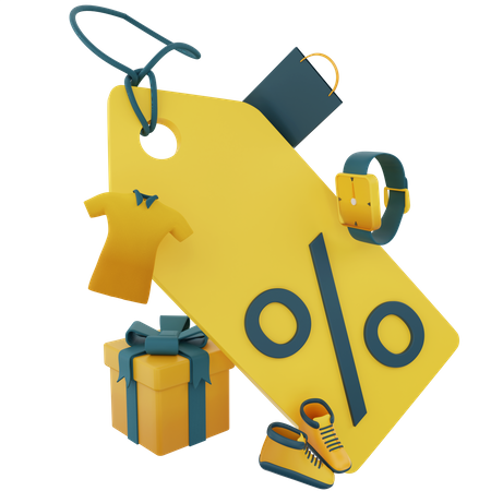 Discount Tag  3D Icon