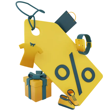 Discount Tag  3D Icon