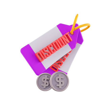 Discount Tag  3D Icon