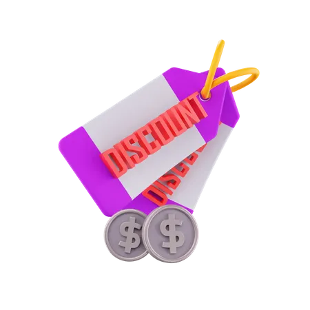Discount Tag  3D Icon