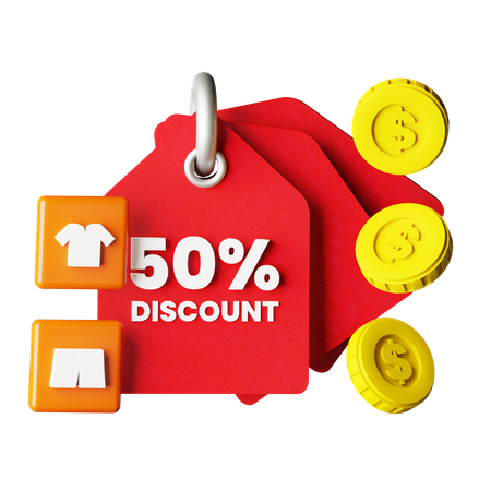 Discount Tag  3D Icon