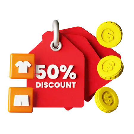 Discount Tag  3D Icon