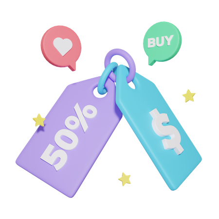 Discount Tag  3D Icon