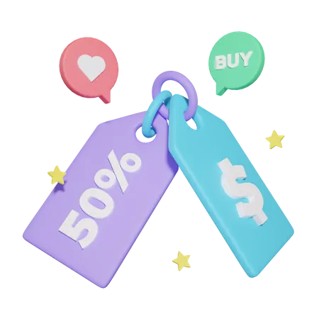 Discount Tag  3D Icon
