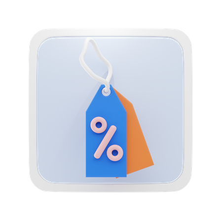 Discount Tag  3D Icon