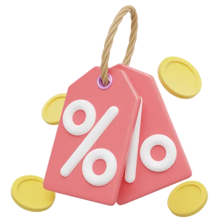 Discount Tag  3D Icon