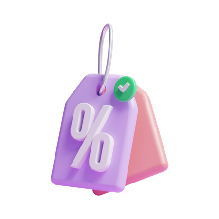 Discount Tag  3D Icon