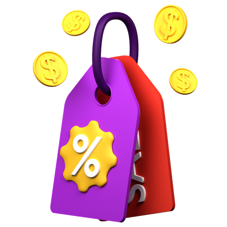 Discount Tag  3D Icon