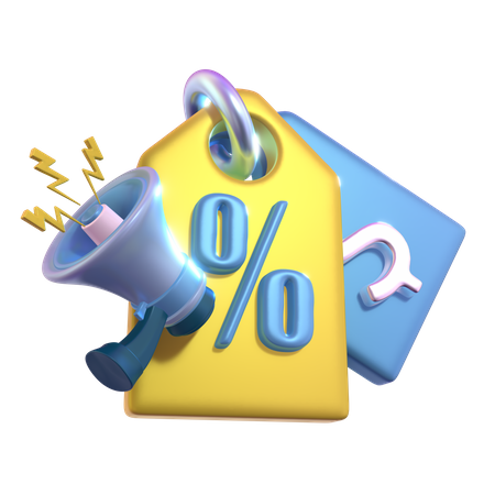 Discount Tag  3D Icon