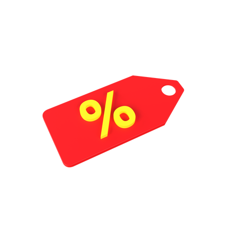 Discount tag  3D Icon