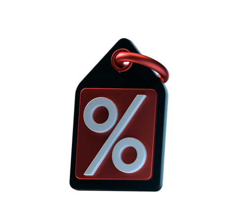 Discount tag  3D Icon