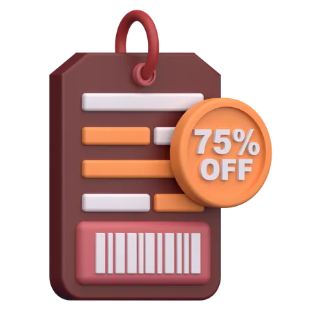 Discount Tag  3D Icon