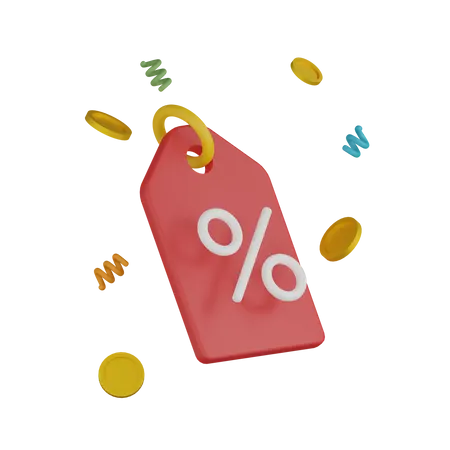 Discount Tag  3D Icon