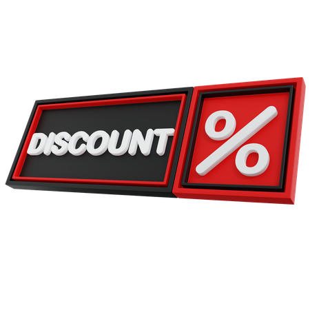 Discount Tag  3D Icon