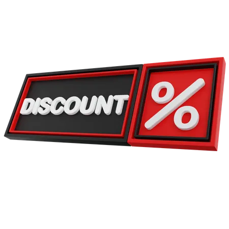 Discount Tag  3D Icon