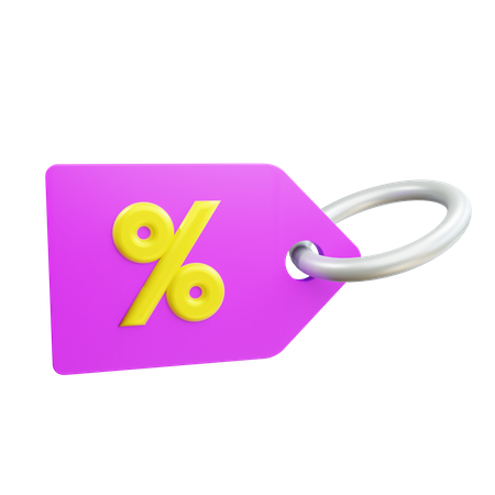 Discount tag  3D Icon