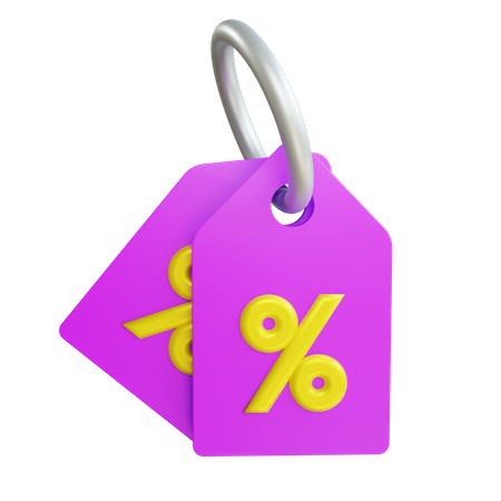 Discount tag  3D Icon