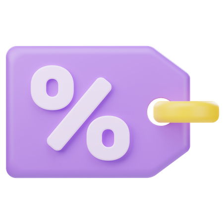 Discount Tag  3D Icon