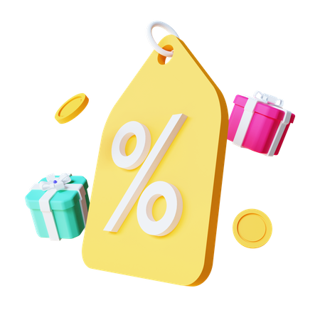 Discount Tag  3D Icon