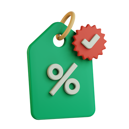 Discount Tag  3D Icon