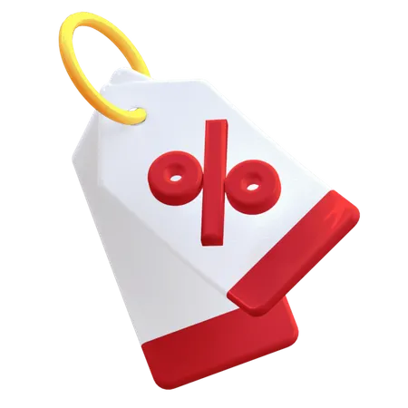 Discount Tag  3D Illustration