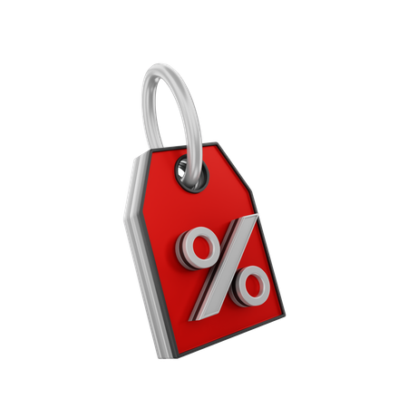 Discount Tag  3D Illustration