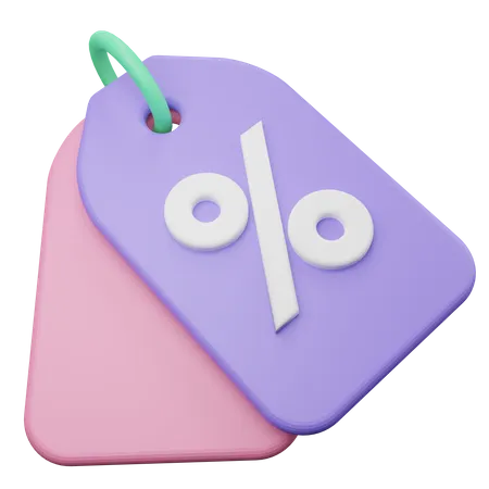 Discount Tag  3D Illustration