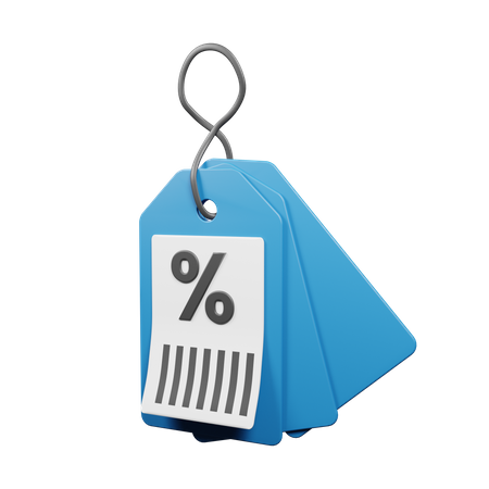 Discount Tag  3D Illustration