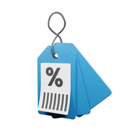 Discount Tag  3D Illustration