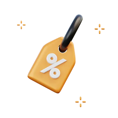 Discount Tag  3D Illustration