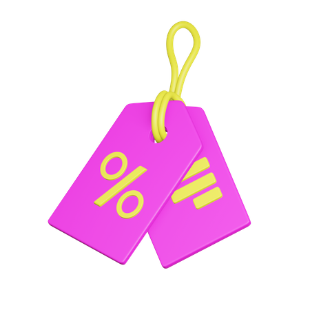 Discount Tag  3D Illustration