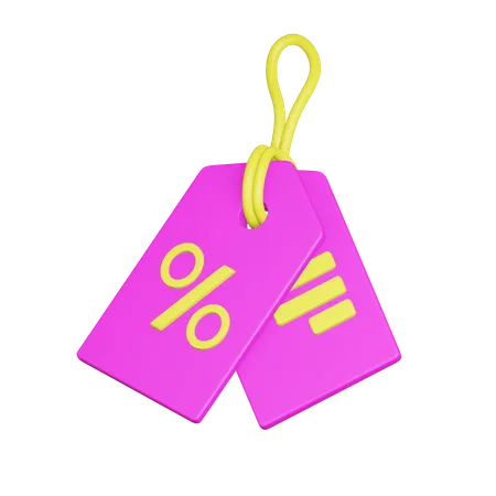 Discount Tag  3D Illustration