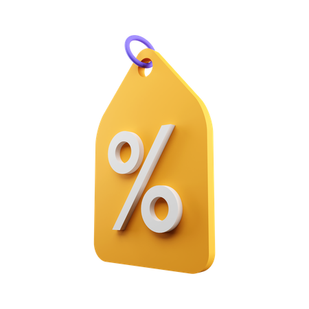 Discount Tag  3D Illustration