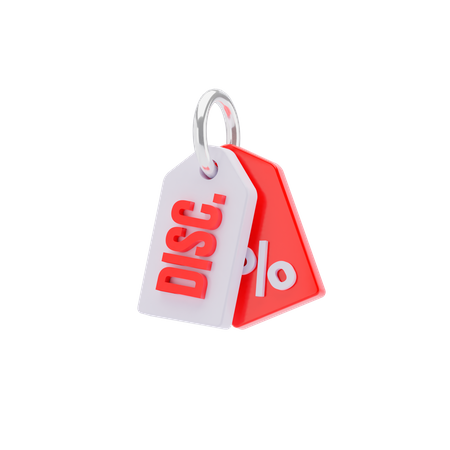 Discount Tag  3D Illustration