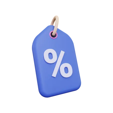 Discount Tag  3D Illustration