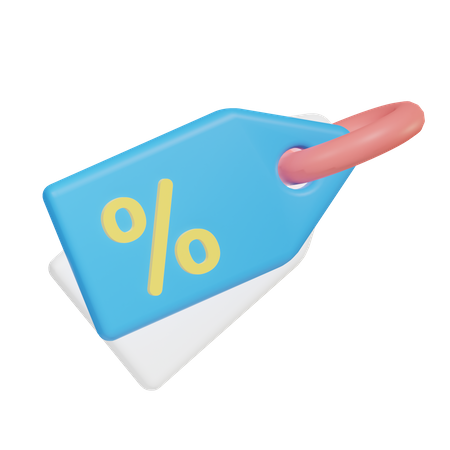 Discount Tag  3D Illustration