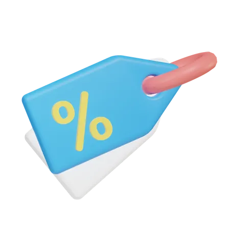 Discount Tag  3D Illustration