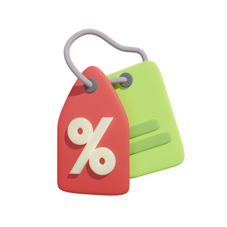 Discount Tag  3D Illustration