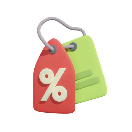 Discount Tag  3D Illustration