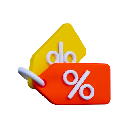 Discount Tag  3D Illustration
