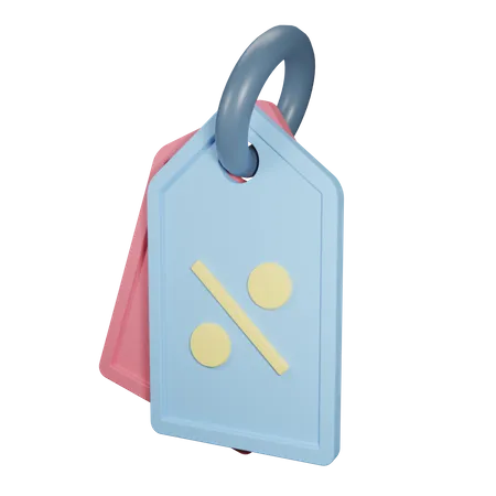 Discount Tag Illustration 3D Icon