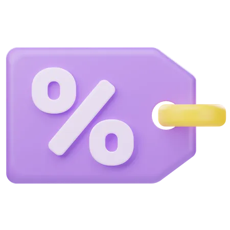 Discount Tag 3 D Illustration 3D Icon